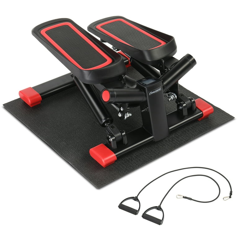 Zimtown Mini Stair Stepper with Resistance Bands Portable Twist