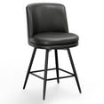 thumbnail image 1 of Zimtown Modern Barstools, 26" Counter Height Swivel Bar Stools Set with Cushion for Kitchen Island, Dining Room, Bar Chairs, Black, 1 of 7