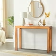 thumbnail image 1 of Zimtown Modern Console Table for Entryway, 46" Long Simplistic Sofa Table Narrow Hallway Foyer Table for Living Room, Honey Wood, 1 of 8
