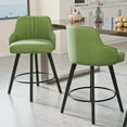 thumbnail image 1 of Zimtown Modern Swivel Barstools Set of 2, Padded Bar Chairs 26" for Dining Room, Kitchen Island, Bar, Sage Green, 1 of 7