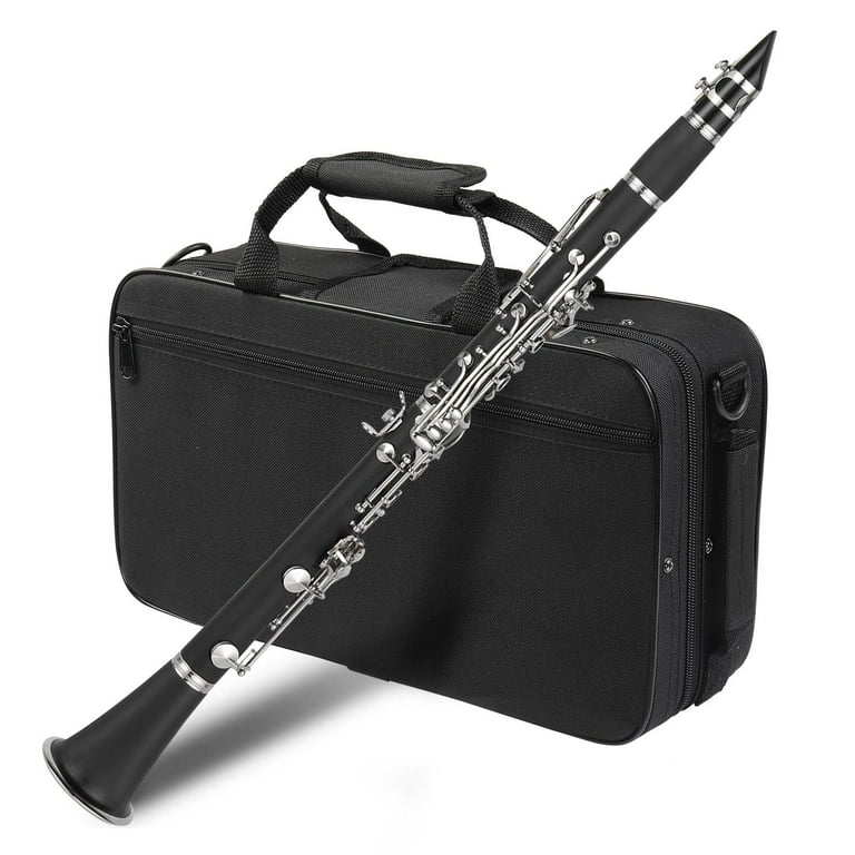 Zimtown Nickel plated Bakelite Black Student Bb Clarinet for