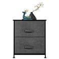 thumbnail image 1 of Zimtown Nightstand with 2 Drawers - Bedside Furniture & Accent End Table Chest Gray, 1 of 8