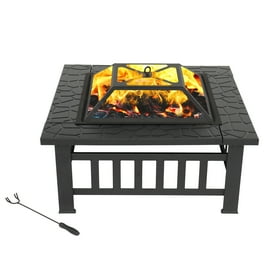 Zimtown Outdoor 26 diam. Fire Pit with Cover for Patio, Backyard, Poolside Zimtown Outdoor 26 diam. Fire Pit with Cover for Patio, Backyard, Poolside