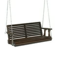 thumbnail image 1 of Zimtown Patio Wooden Porch Swing Swing Chair Bench Heavy Duty 880lbs with Hanging Chains for Outdoors,4 FT, Rustic, 1 of 11