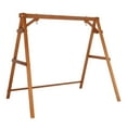 thumbnail image 1 of Zimtown Porch Swing Frame Swing Stand A-Frame 600lbs Wooden Brown 4FT, 1 of 7
