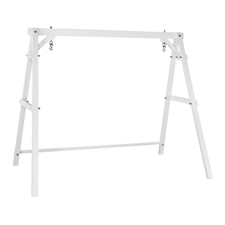 Zimtown Large Outdoor 600lbs Heavy Duty Wooden Porch Swing Stand