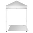 thumbnail image 1 of Zimtown Portable 5ft x 5ft Canopy Tent for Patio, Foldable Gazebo for Backyard, White Canopy, 1 of 9