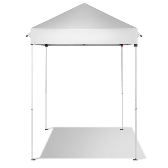 Zimtown Portable 5ft x 5ft Canopy Tent for Patio, Foldable Gazebo for Backyard, White Canopy