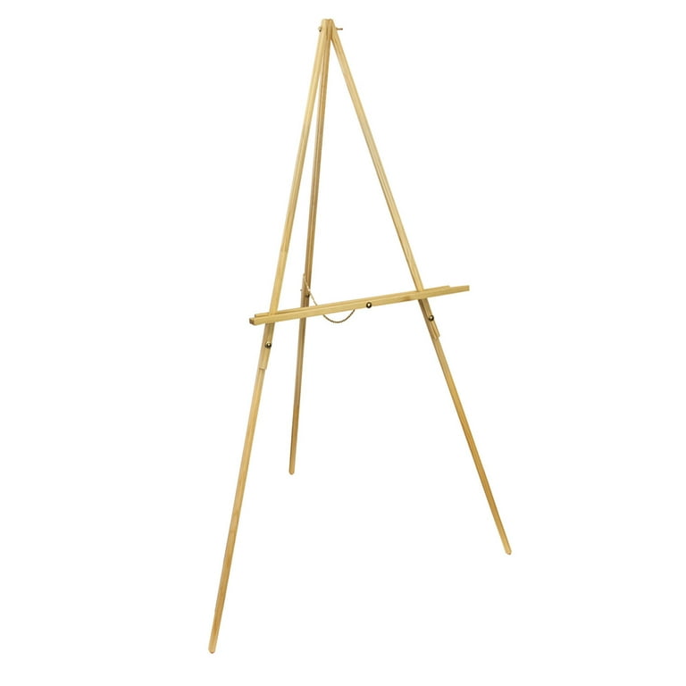 BAHOM Artist Easel Stand, A-Frame Adjustable Beechwood Tripod Easel with  Brush Holder for Painting and Display, Suitable for Adults, Beginners,  Students