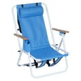 thumbnail image 1 of Zimtown Portable Beach Chair Folding Recliner Lounge Solid Camping Blue, 1 of 7
