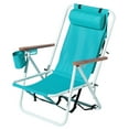 thumbnail image 1 of Zimtown Portable Beach Chair Folding Recliner Lounge Solid Camping Green, 1 of 6