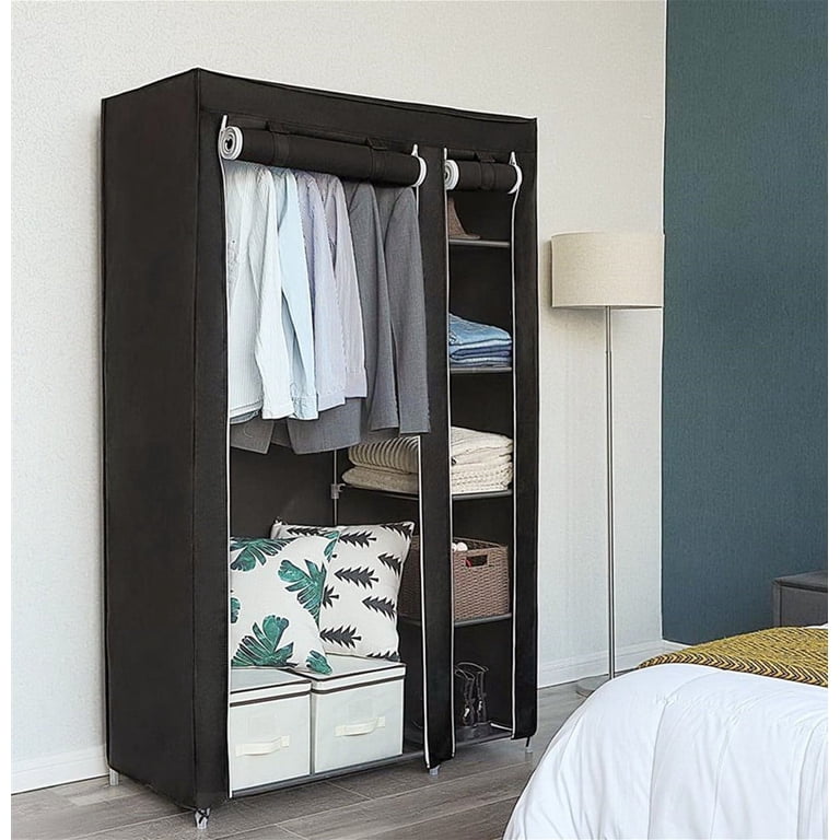 Zimtown Portable Closet, 42''x18''x67'', Wardrobe Rack with