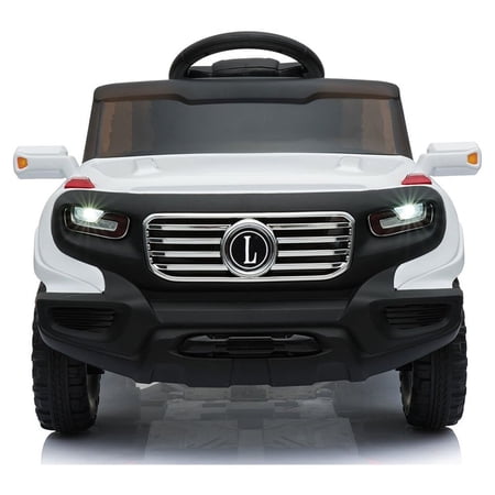 Zimtown Ride on Car with 35W 6V 7AH Battery Children Car Pre-Programmed Music and Electric Car Remote control White