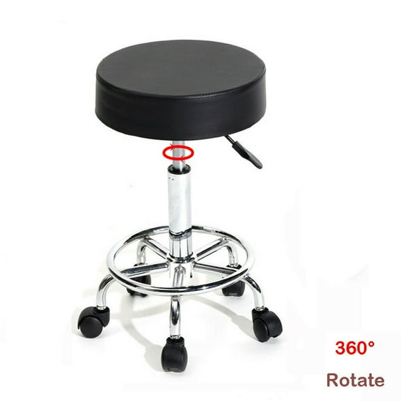 Zimtown Rolling Adjustable Hydraulic Swivel Stool, Bar Tattoo Facial Massage Spa Chair, Without Chairback