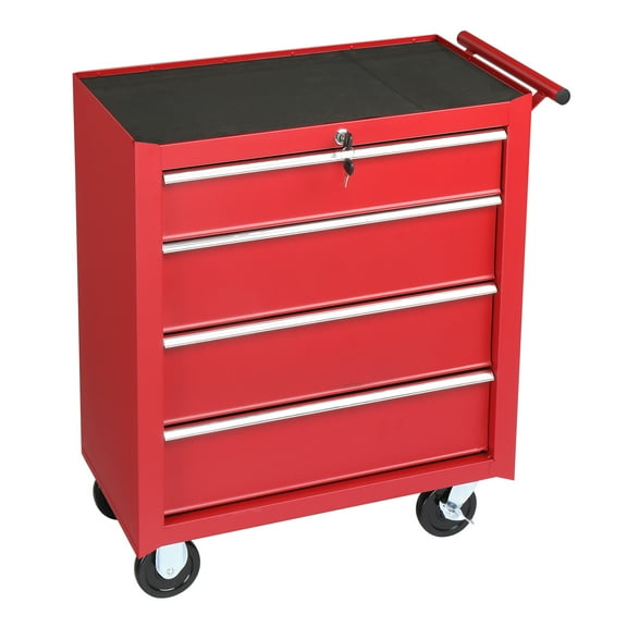 Zimtown Rolling Tool Chest, 4-Drawer Tool Storage Cabinet for Garage
