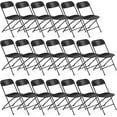 Zimtown 20High Quality Steel Frame Plastic Folding Chairs for