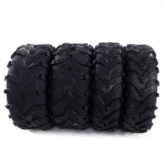 Zimtown Set of 4 6PR All Terrain ATV UTV Tires, 26x9-12 Front & 26x11-12 Rear, Tubeless