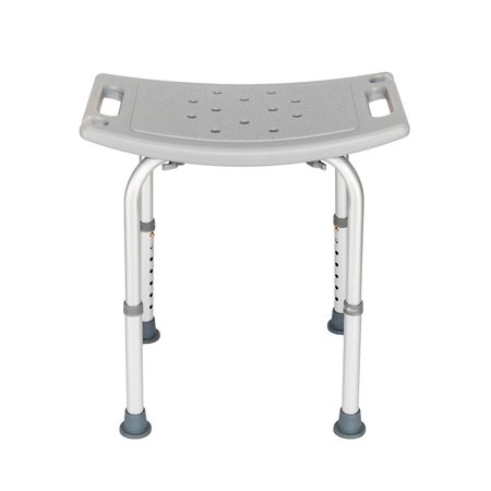 Zimtown Shower Chair Adjustable Bench Stool Bath Seat Gray for Seniors, Elderly