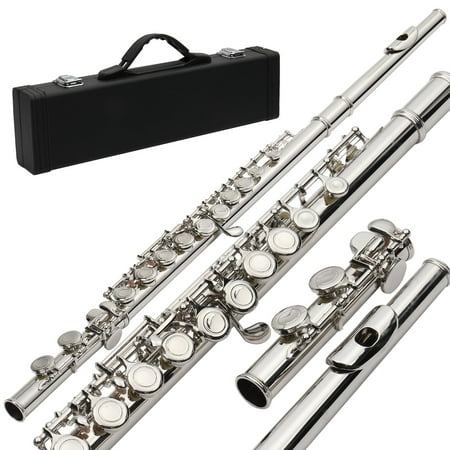 Zimtown Silver 16 Hole C Flute with Case