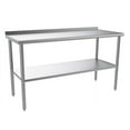 thumbnail image 1 of Zimtown Stainless Steel Table for Prep & Work 60 x 24 Inches, Commercial Heavy Duty Table with Backsplash for Restaurant, Home and Hotel, 1 of 2