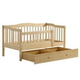 thumbnail image 1 of Zimtown Toddler Daybed, Kids Day Bed Frame with Storage Drawer, Children Sleeping Bedroom, Natural, 1 of 11