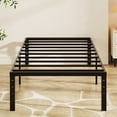 thumbnail image 1 of Zimtown 14 inch Twin Size Bed Frames Heavy Duty, Metal Platform Bed No Box Spring Needed, Black, 1 of 10