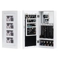 thumbnail image 1 of Zimtown Wall Mounted Mirrored Jewelry Cabinet Armoire Makeup Storage Organizer Wood Box, 1 of 13