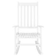 thumbnail image 1 of Zimtown Wooden Rocking Chair, Oversized Porch Rocking Chair, for Garden, Wood Rocker for Outdoor and Indoor, Patio Chair with Backrest and Armrest, 1 of 11