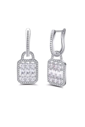 Zina Drop Earring for Women Cubic Zirconia Sterling Silver Ginger Lyne Collection