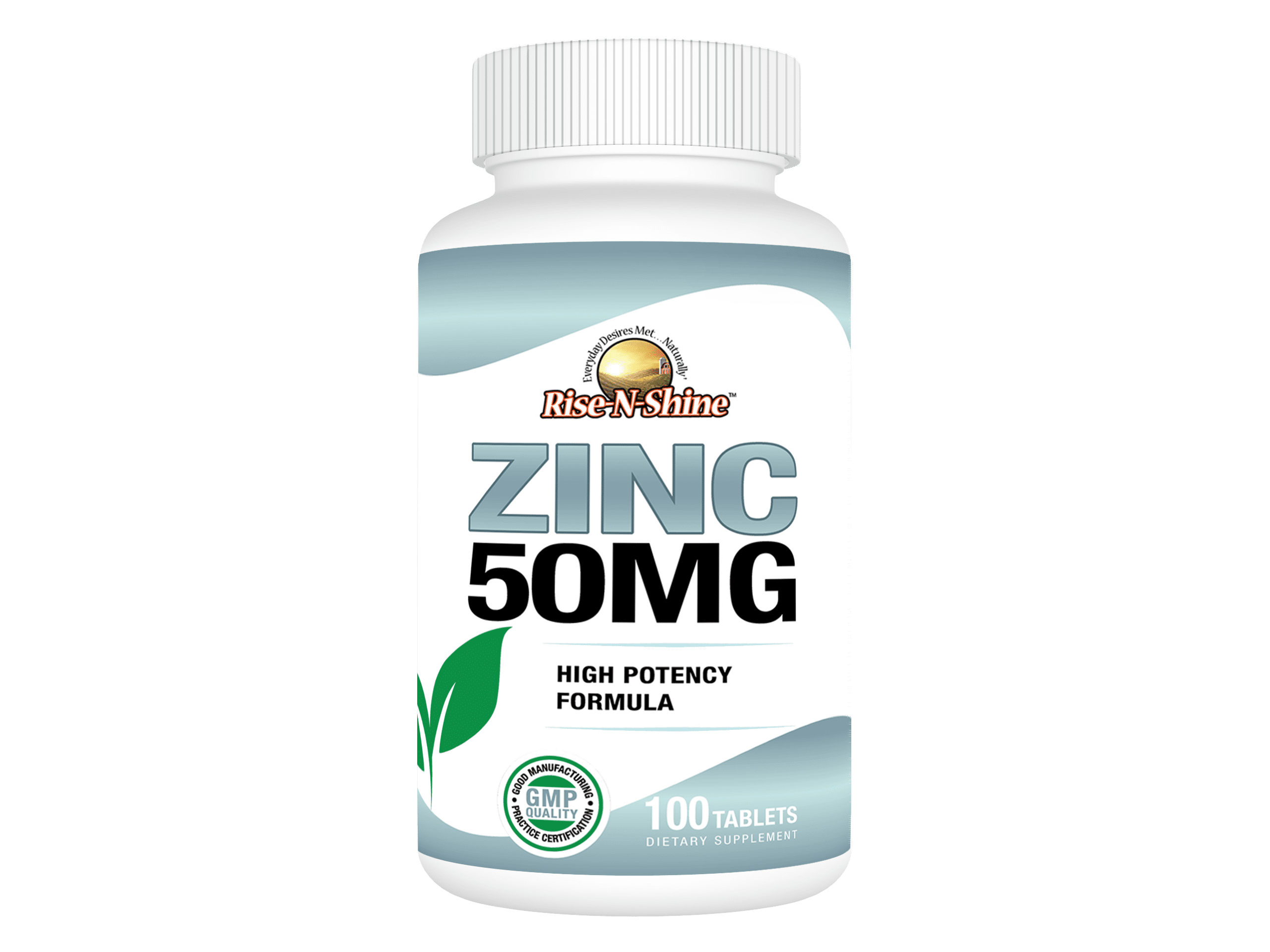 Zinc 50 MG Supports Immune System, 100 Tablets, Vegan, 100 Day Supply