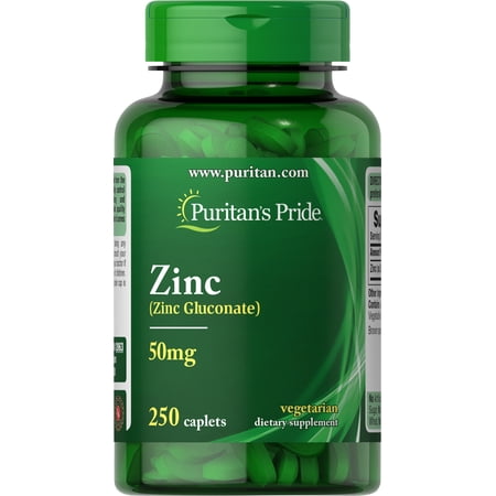Zinc 50 mg-250 Caplets by Puritan's Pride