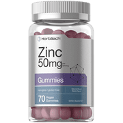 Zinc 50mg | 70 Vegan Gummies | Zinc Citrate | by Horbaach