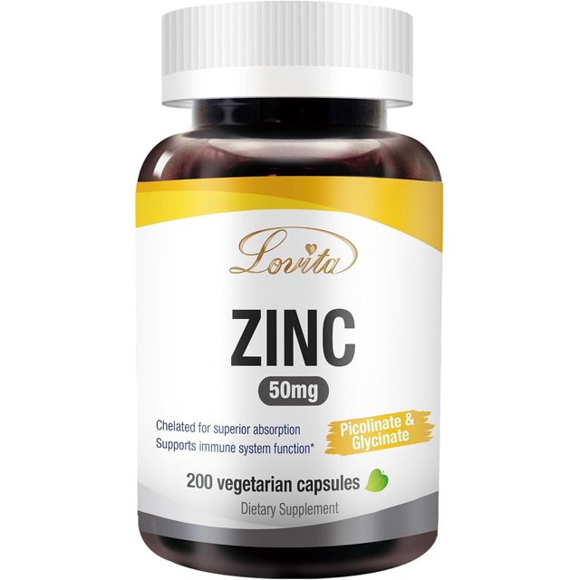 Zinc 50mg Potent HighlyAbsorbed Chelated Zinc Supplements