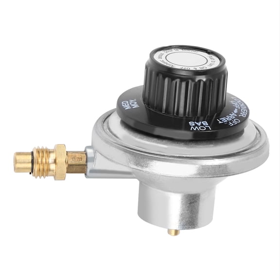 Zinc Alloy 1 Inch-20UNF Propane Gas Low Pressure Adjustable Regulator Control Valve for BBQ Grill and Outdoor Cooking
