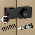 thumbnail image 1 of Zinc Alloy Cabinet Combination Lock, Secure Drawer Lock for File Cabinets, Home Improvement, and Metal Furniture, Black, 1 of 12