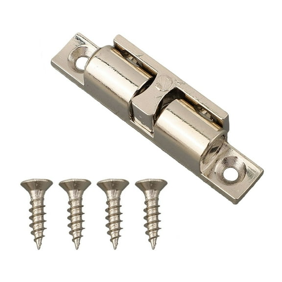 Zinc Alloy Cabinet Door Suction Bead Double Spring Steel Ball Catch Latch Adjustable Closet Tension Latch For Furniture Cabinet
