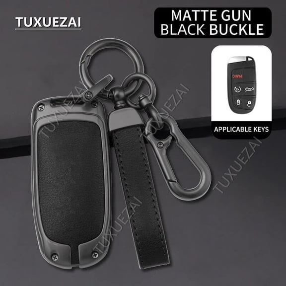 Zinc Alloy Car Key Case For Dodge 5 buttons key case RT Challenger Charger Journey RAM Remote Control Protector Car Key Cover