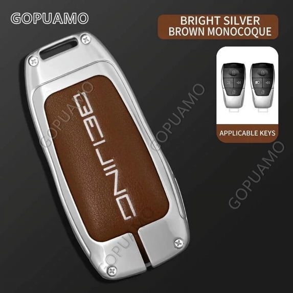Zinc Alloy Car Remote Key Case Cover Protect Shell For BAIC Model A Four Button X7 BJ40 Senova D50 D70 X55 EU5Auto Accessories
