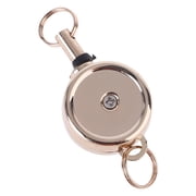 Zinc Alloy Carabiner Badge Reel Retractable ID Card Reel Badge Holder Keychain