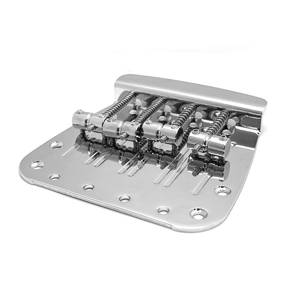 Zinc Alloy Construction T Shape Bass Bridge 4 Strings Electric Bass Bridge