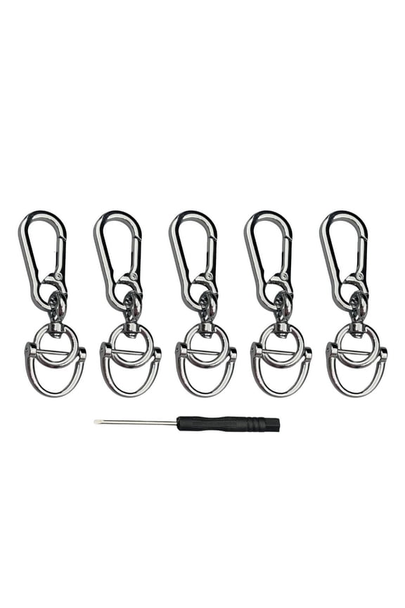 Zinc Alloy Detachable Keychain Carabiner Hook For Keys Wallet Purse Accessory