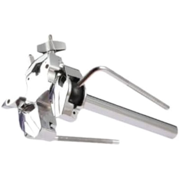 Zinc Alloy Drum Clamp, Double Tom Holder, Drum Double Tom Mount for Tom Drum Instrument Parts$$Music