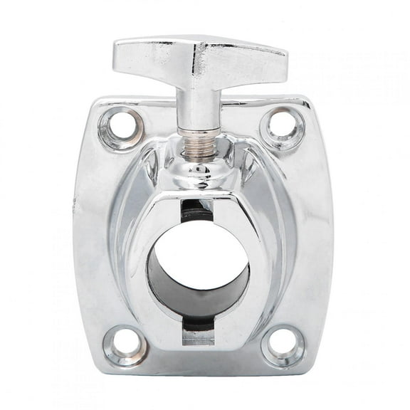 Zinc Alloy Drum Kit Holder Base Plate Cymbal Holder Clamp Percussion Instrument PartsSilver