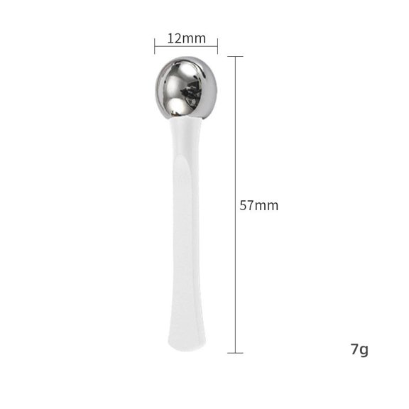 Zinc Alloy Eye Cream Spoon & Facial Massage Stick Portable Skincare Scoop Tool for All Skin Types