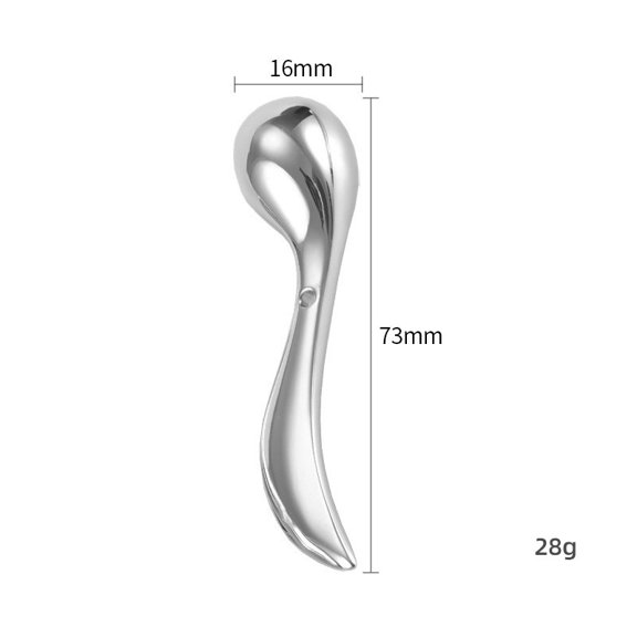Zinc Alloy Eye Cream Spoon - Innovative Facial Massage Tool for Skincare Application