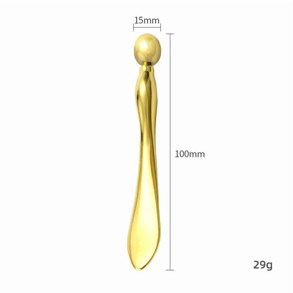 Zinc Alloy Eye Cream Spoon - Large Water Drop Design for Easy Application and Facial Massage