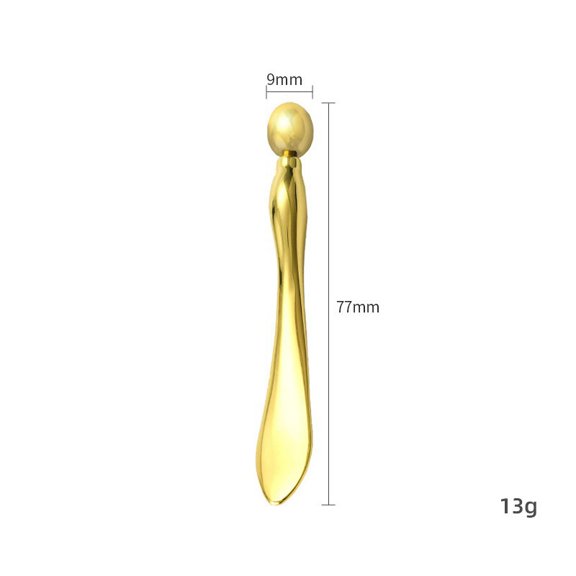 Zinc Alloy Eye Cream Spoon - Portable Makeup Tool for Eye Cream Application and Facial Massage