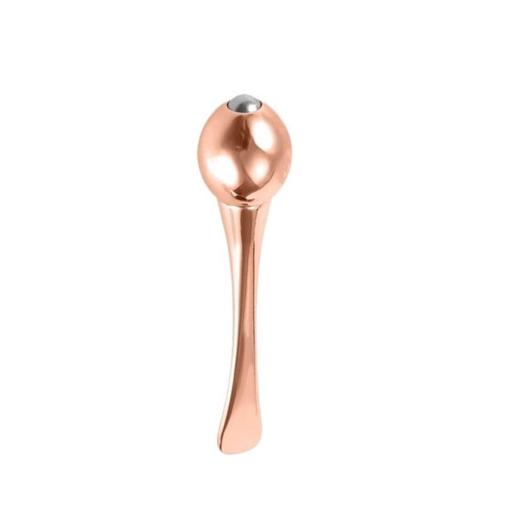 Zinc Alloy Eye Cream Spoon - Portable Roller-Shaped Makeup Tool for Facial Massage and Skincare Hygiene