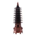 thumbnail image 1 of Zinc Alloy Feng Shui Education Tower Levels Wen Chang Pagoda Desktop Ornaments, 1 of 5