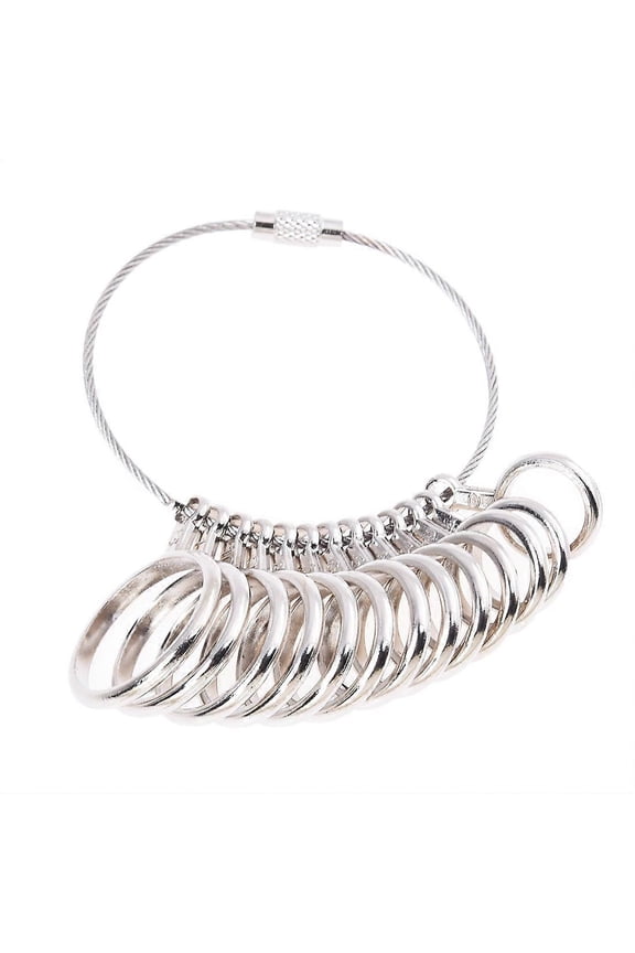 Zinc Alloy Finger Ring Sizer Gauge Jeweler Sizing Tool US Size: 1-13